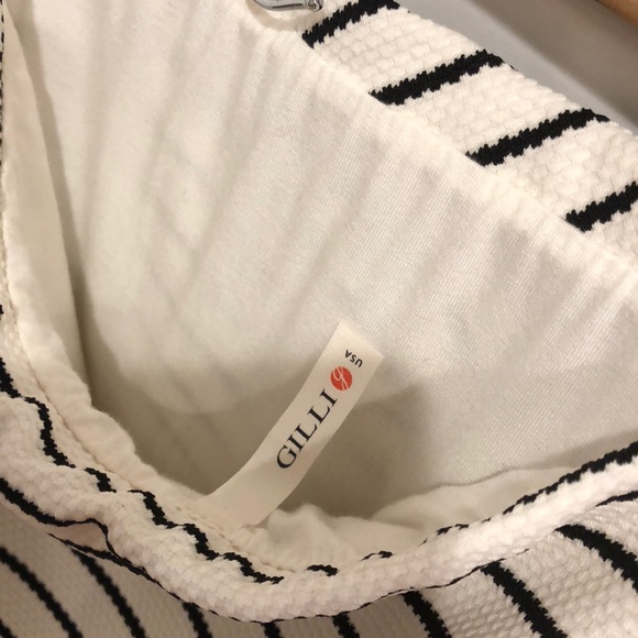 Black and white striped pencil skirt - Picture 5 of 6